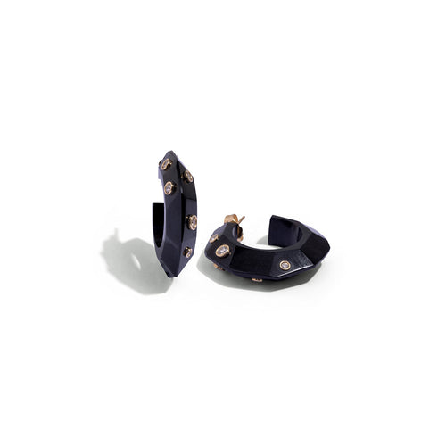 Black Madame Hoops