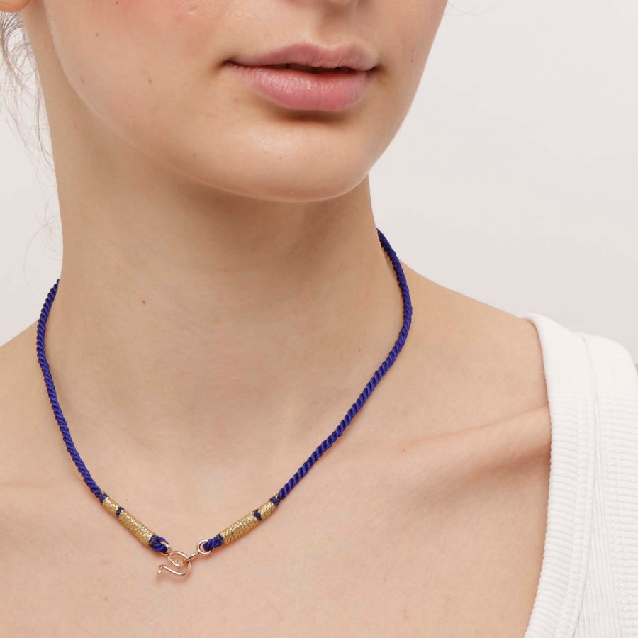 Weaving Energy Necklace Blue
