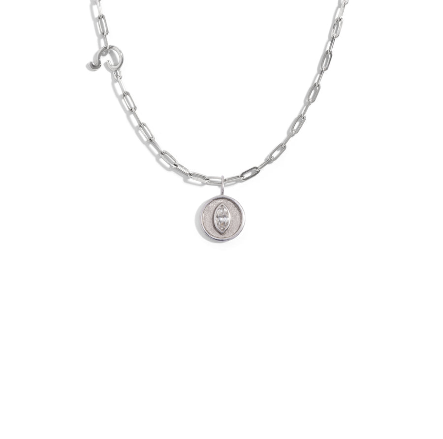 Marquise Diamond Droplet - 9K