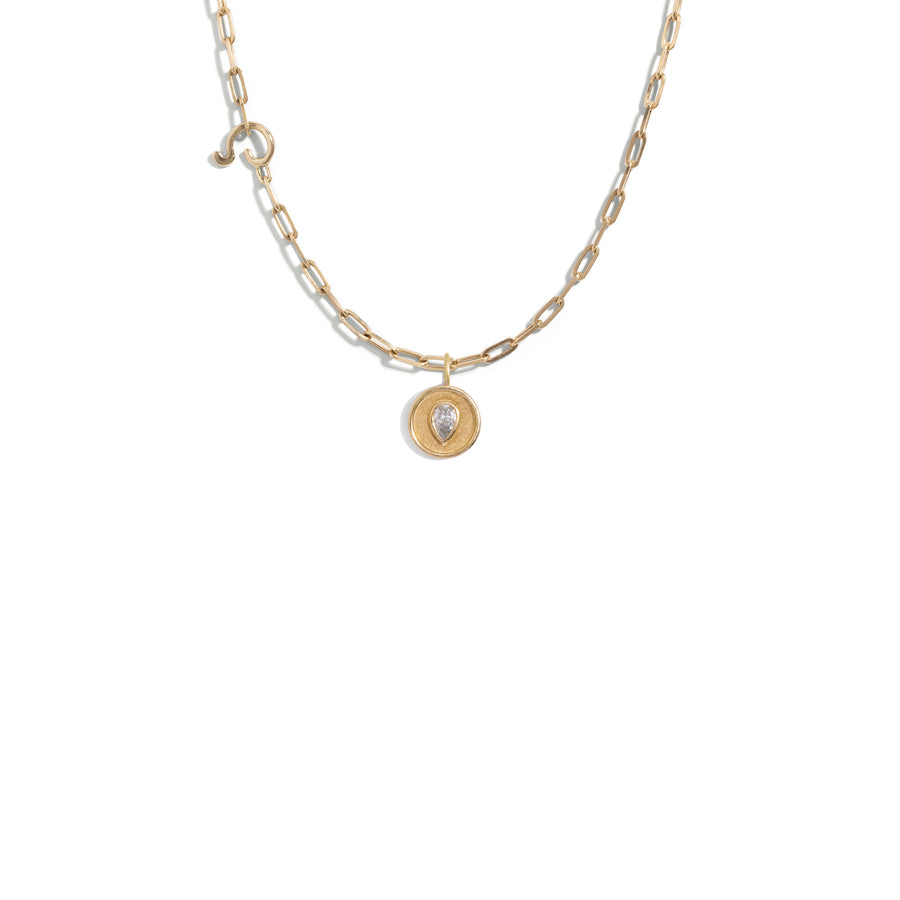 Pear Diamond Droplet - 9K