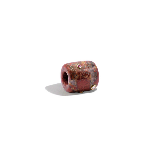 Fire Snow Globe Bead