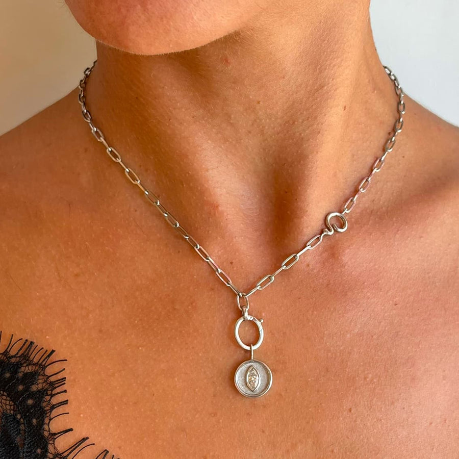 Marquise Diamond Droplet - 9K