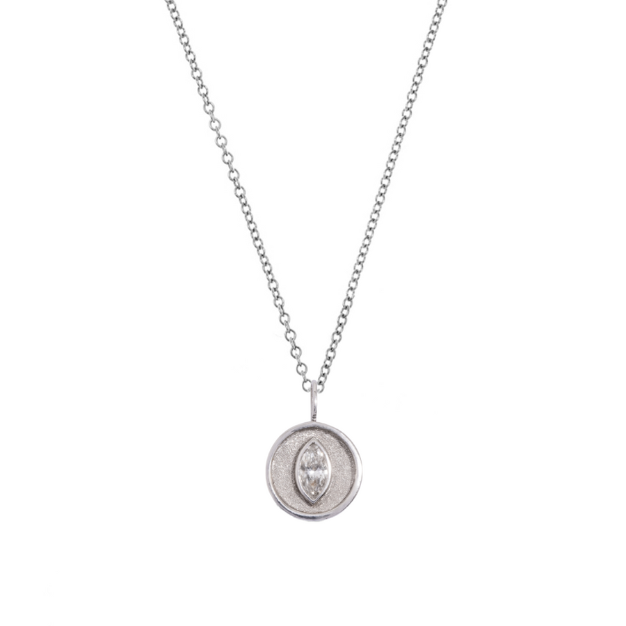 Marquise Diamond Droplet - 9K