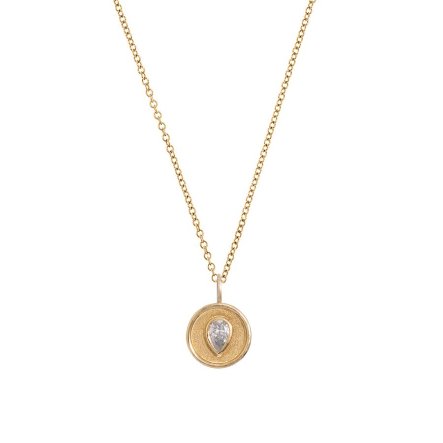 Pear Diamond Droplet - 9K