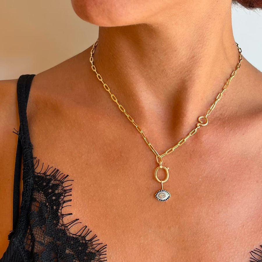 Swan Protection - Sapphires Pendant