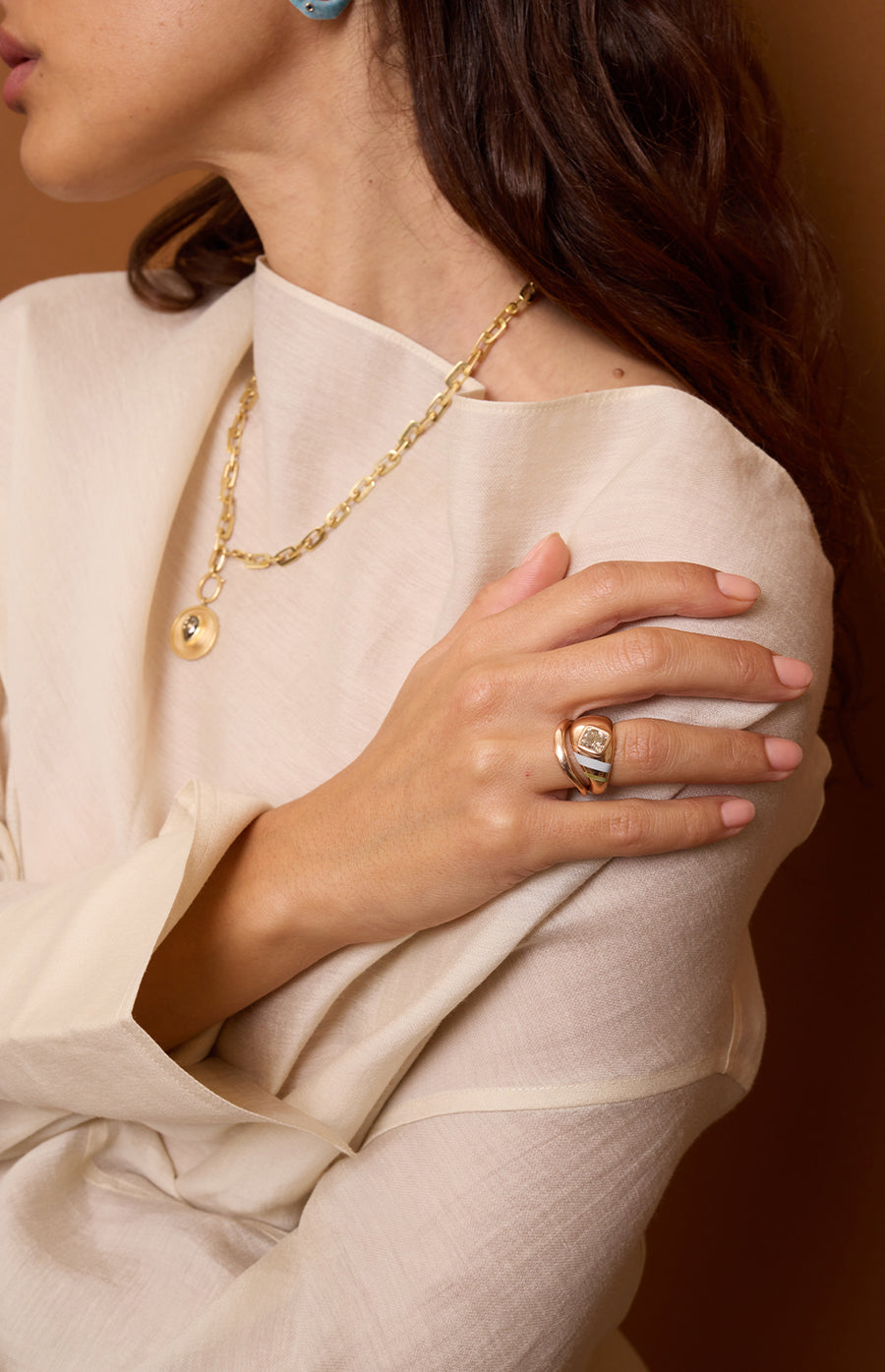 Gold Puzzle Ring BP016