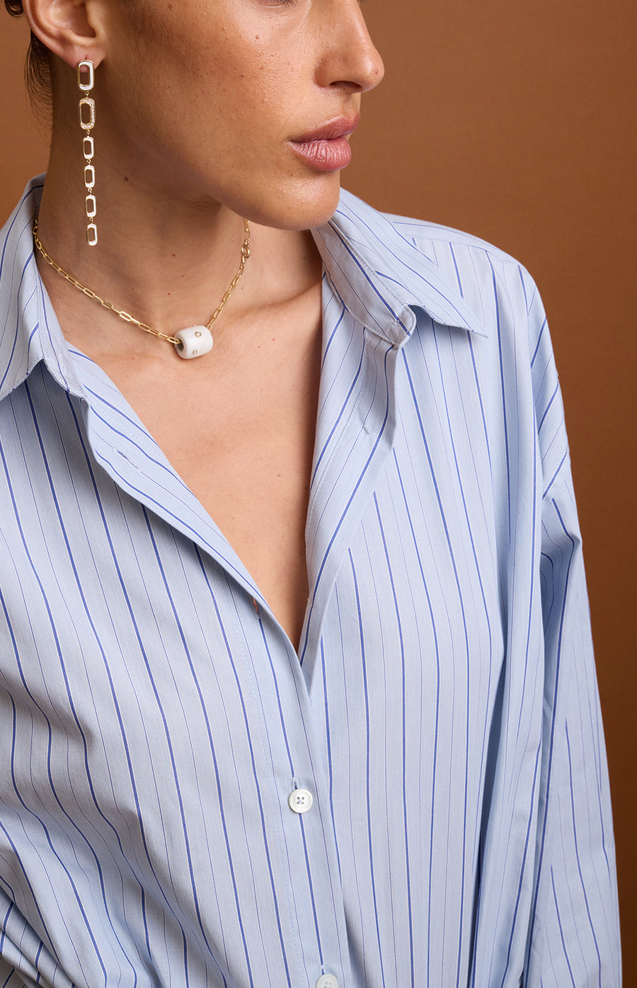 White Snow Globe Bead