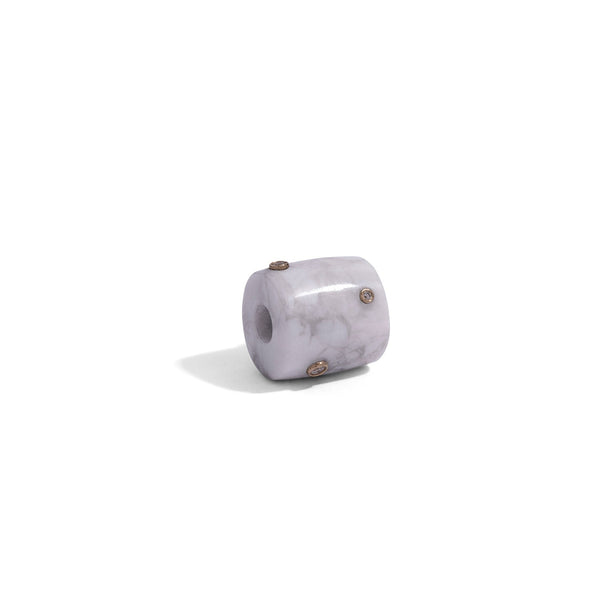 White Snow Globe Bead